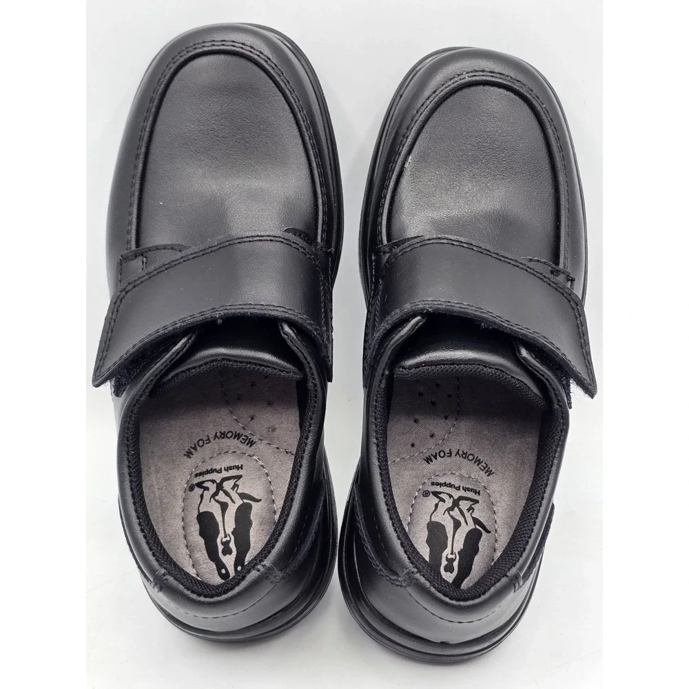 Hush Puppies Little Kids' Gavin Loafer‎ Shoes Black, Boys' Size 12.5 M